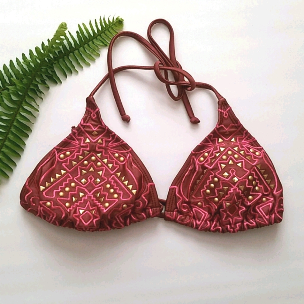 Xhilaration Triangle Bikini Top Size Small